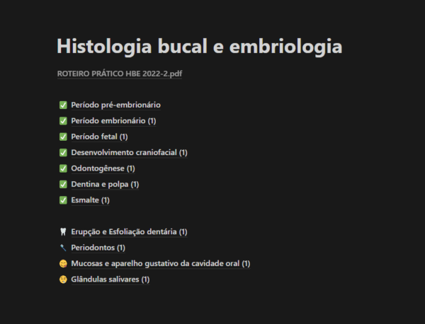 Histologia Bucal & Embriologia para Odontologia: Resumo + Flashcards - Image 2