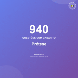 940 questões de Prótese em PDF + App